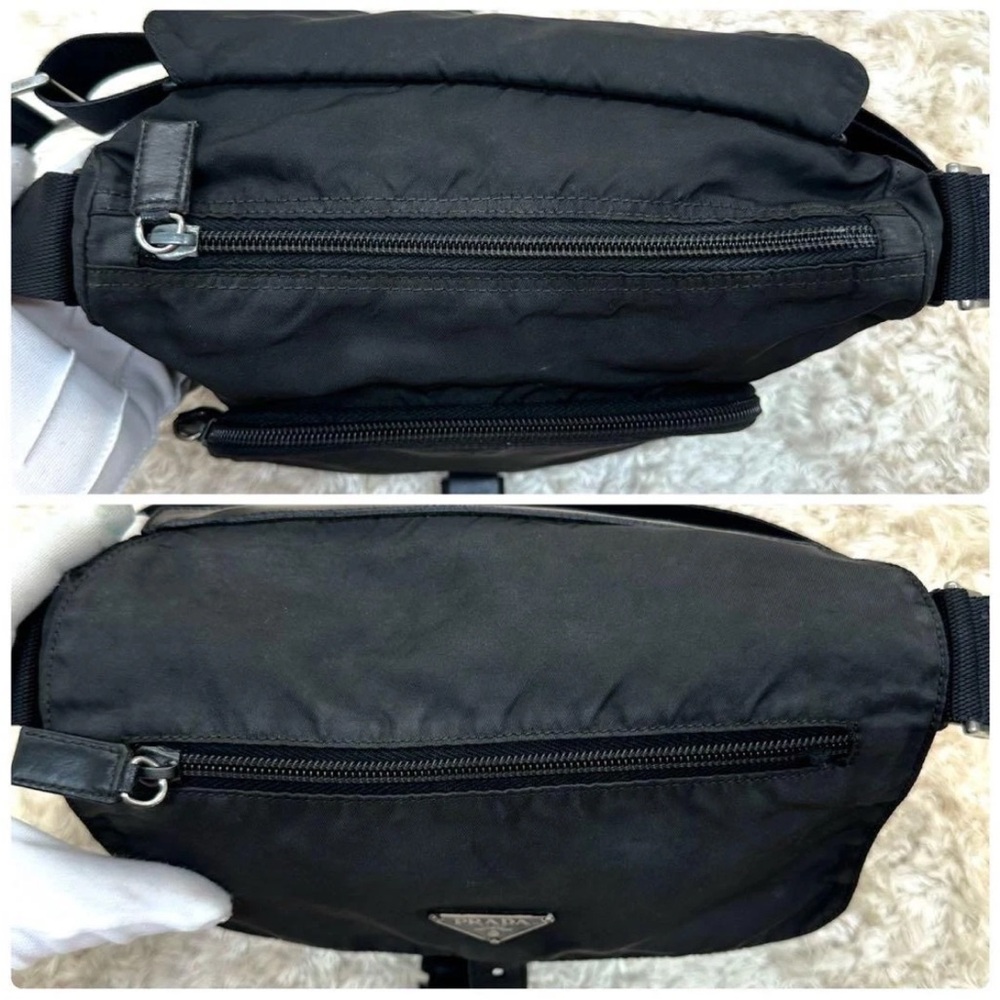 Prada Black Nylon Crossbody Bag Unisex - Picture 8 of 11